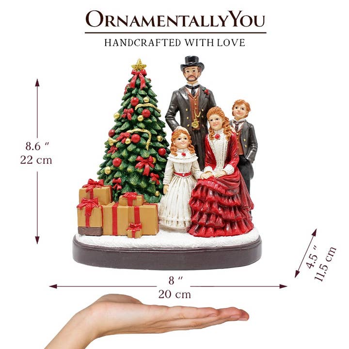 OrnamentallyYou - Wholesale Decorative Figurine - Elegant Victorian Christmas Family Figurine, Vintage Holiday2