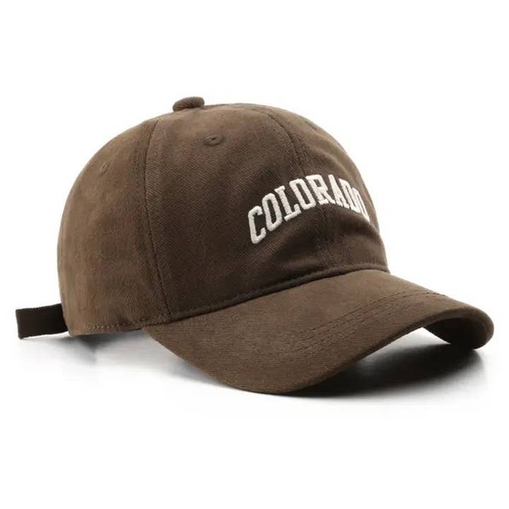 ACCITY - Wholesale Baseball Cap - Women's - Vintage Letter Embroidered Baseball Cap Outdoor_CWAH050010