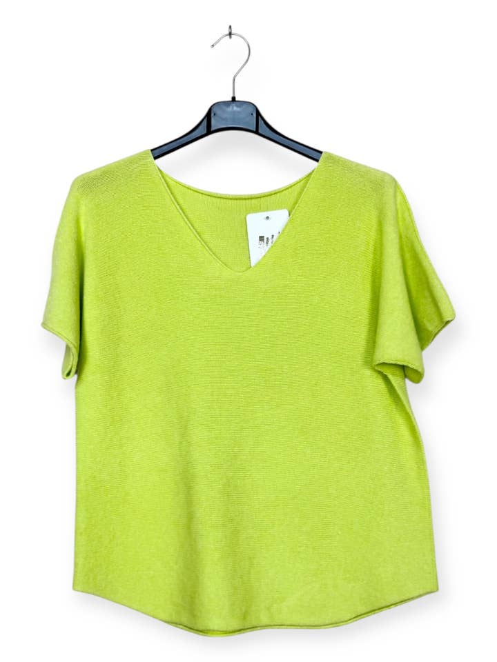 Lucky Nana - Wholesale Knit Top - Women's - AH 2203 - Soft Short-Sleeve Top32