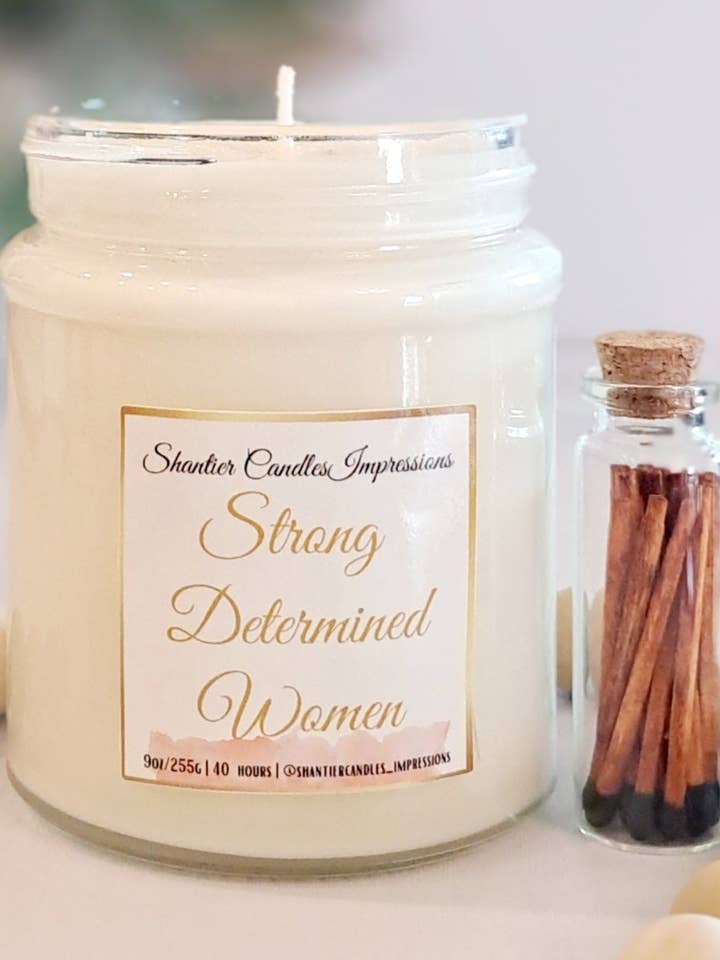 Strong Determined Woman Candle for wholesale by Shantier Candles Co.