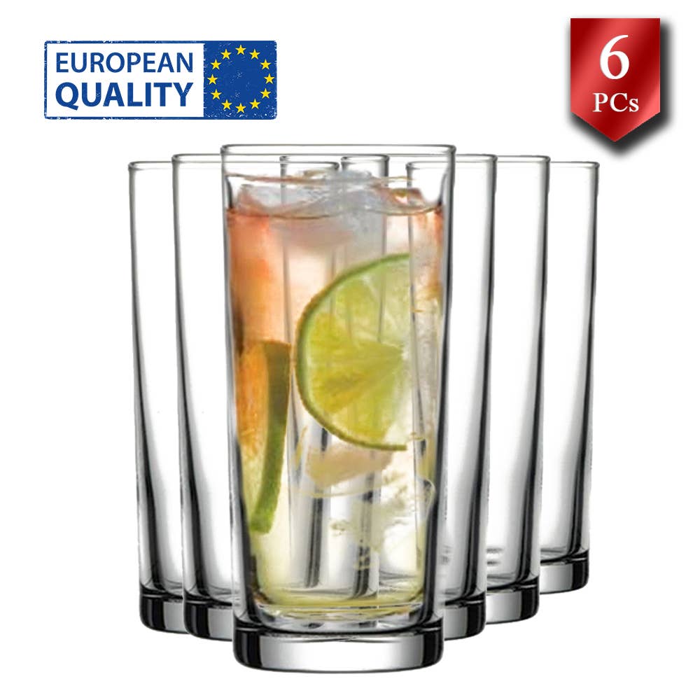Hakan - Vente Verres à cocktail/alcool - Verres Long Drink Pasabahce, 200 ml (6,75 oz), lot de 62