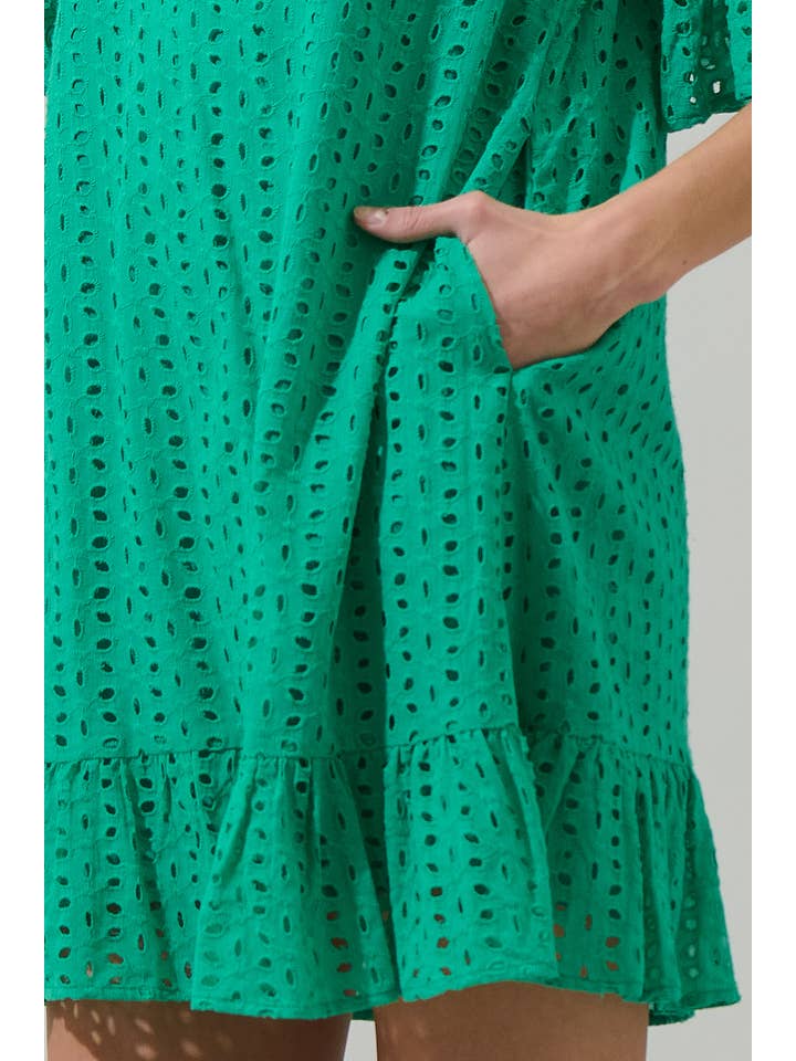 Sugarlips - Wholesale Dress - Women's - Derry Eyelet Shift Mini Dress4