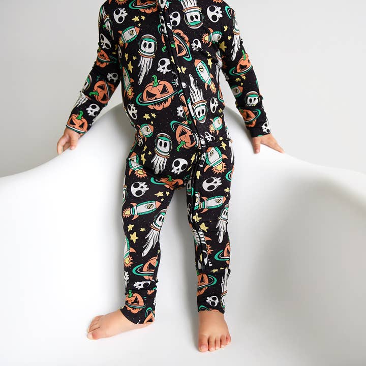 Gigi and Max - Wholesale Sleepsuit - Baby - Igor Zip Bamboo Baby Clothing Sleepies Little Halloween