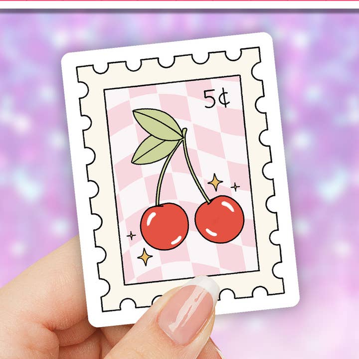 Autocollant de cerises, autocollants pour bouteille d'eau, vinyle pour ordinateur portable pour la vente par Neya Sticker Shop