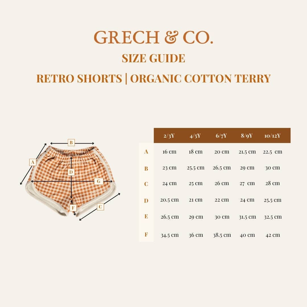 Sunset Meadow Retro Shorts | Organic Cotton Terry - | GCO2259 for wholesale on Faire3