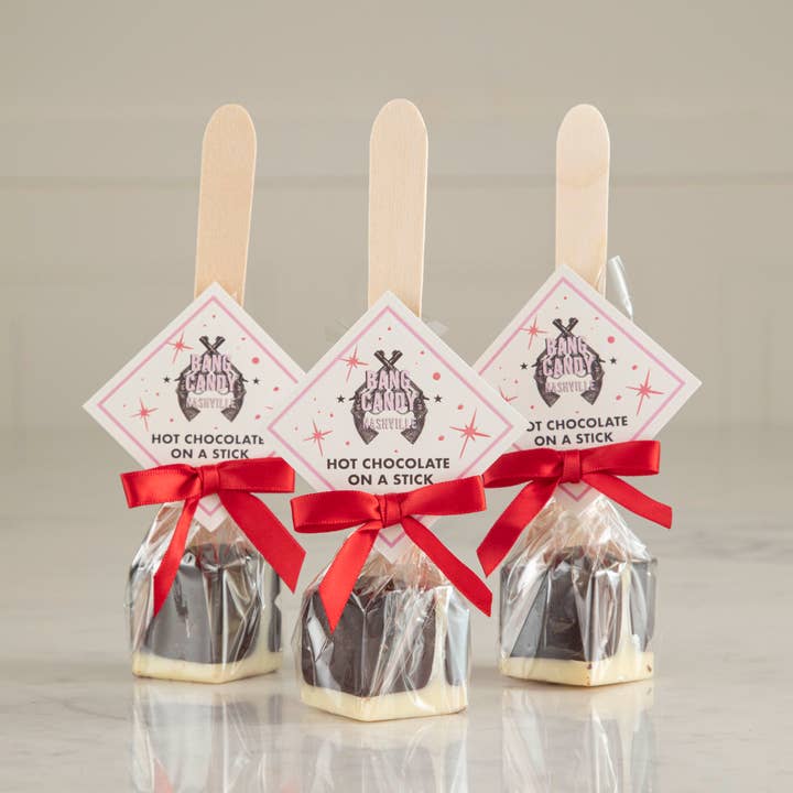 Holiday Hot Chocolate on a Stick for wholesale by Bang Candy