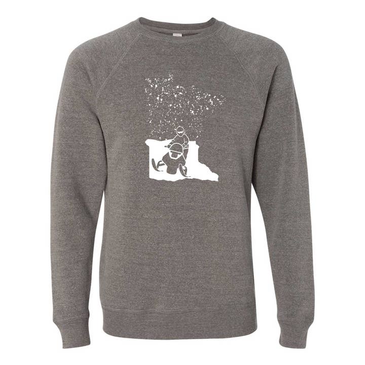 Chandail à col rond Snowmobile Minnesota pour la vente par Minnesota Awesome