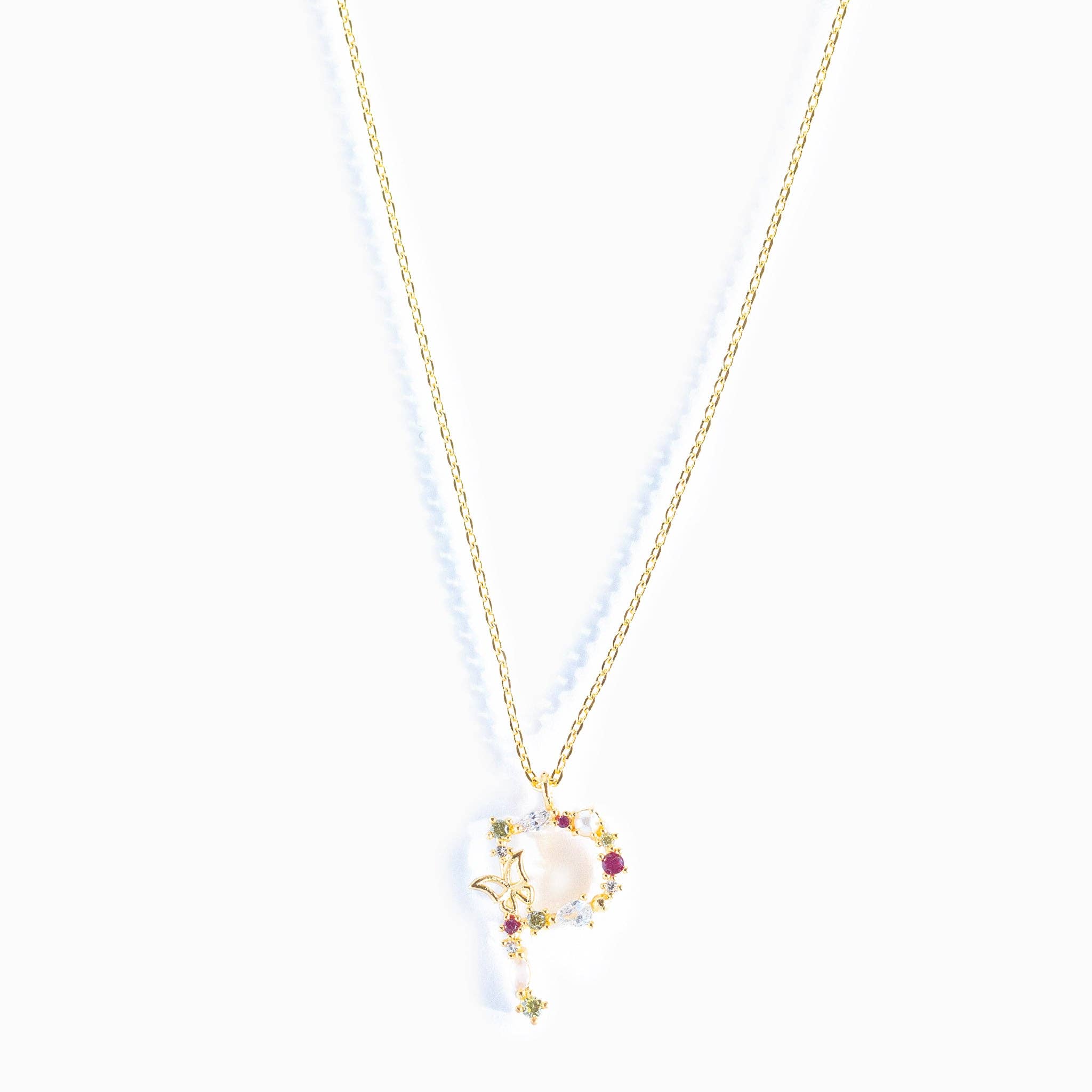 Girls Crew – wholesale Pendant/charm necklace – Flutterfly Stone Initial Necklace42