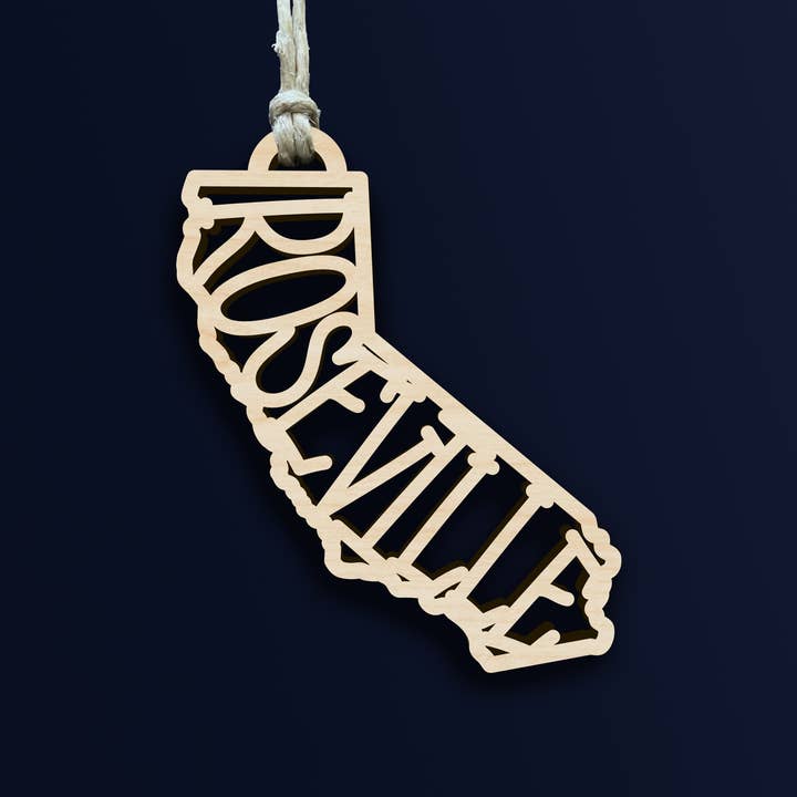 Roseville, CA Ornament for wholesale by Made by One32