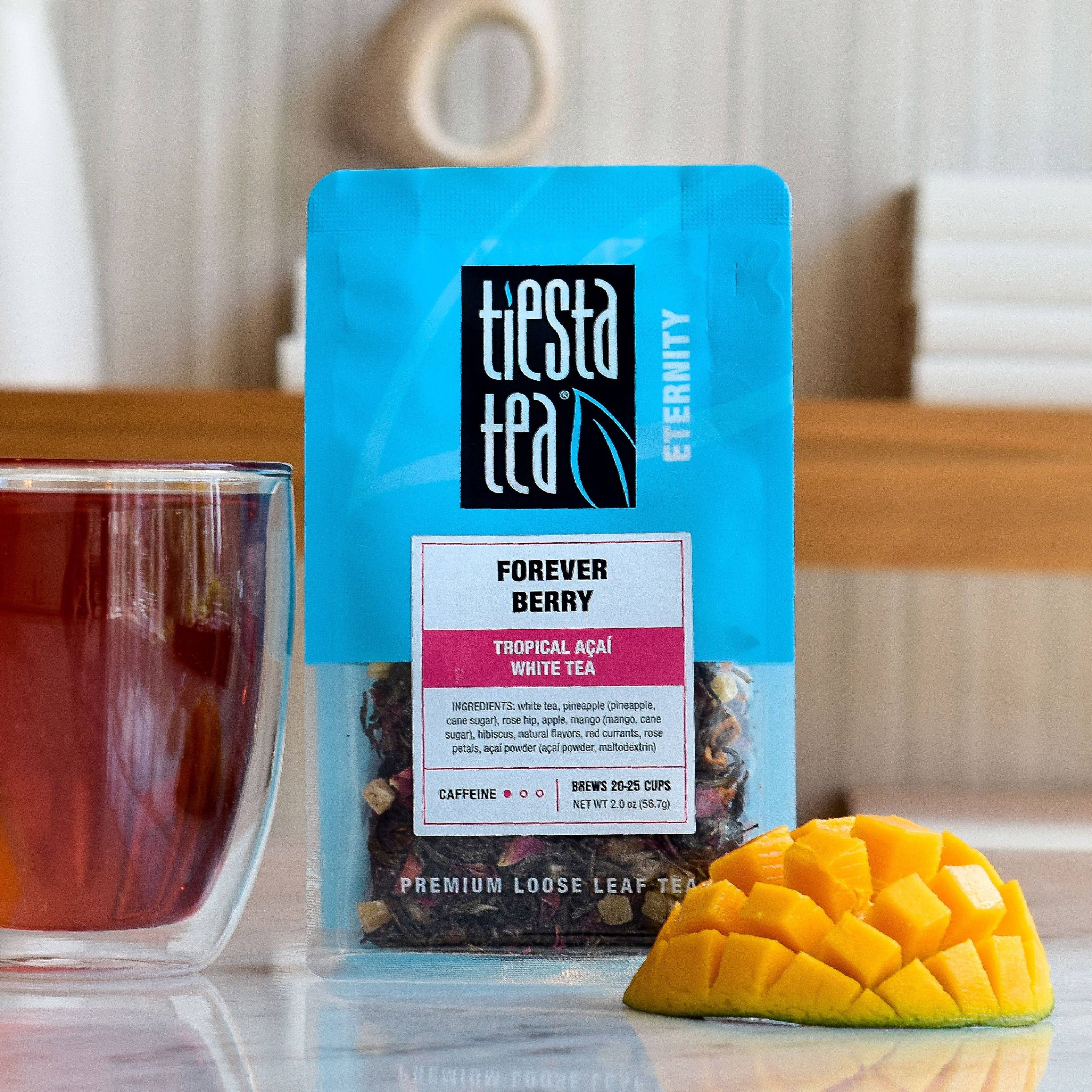 Tiesta Tea Company (loose leaf teas & accessories) - Vente Thé en vrac - Forever Berry - Thé Blanc Tropical Açaï14