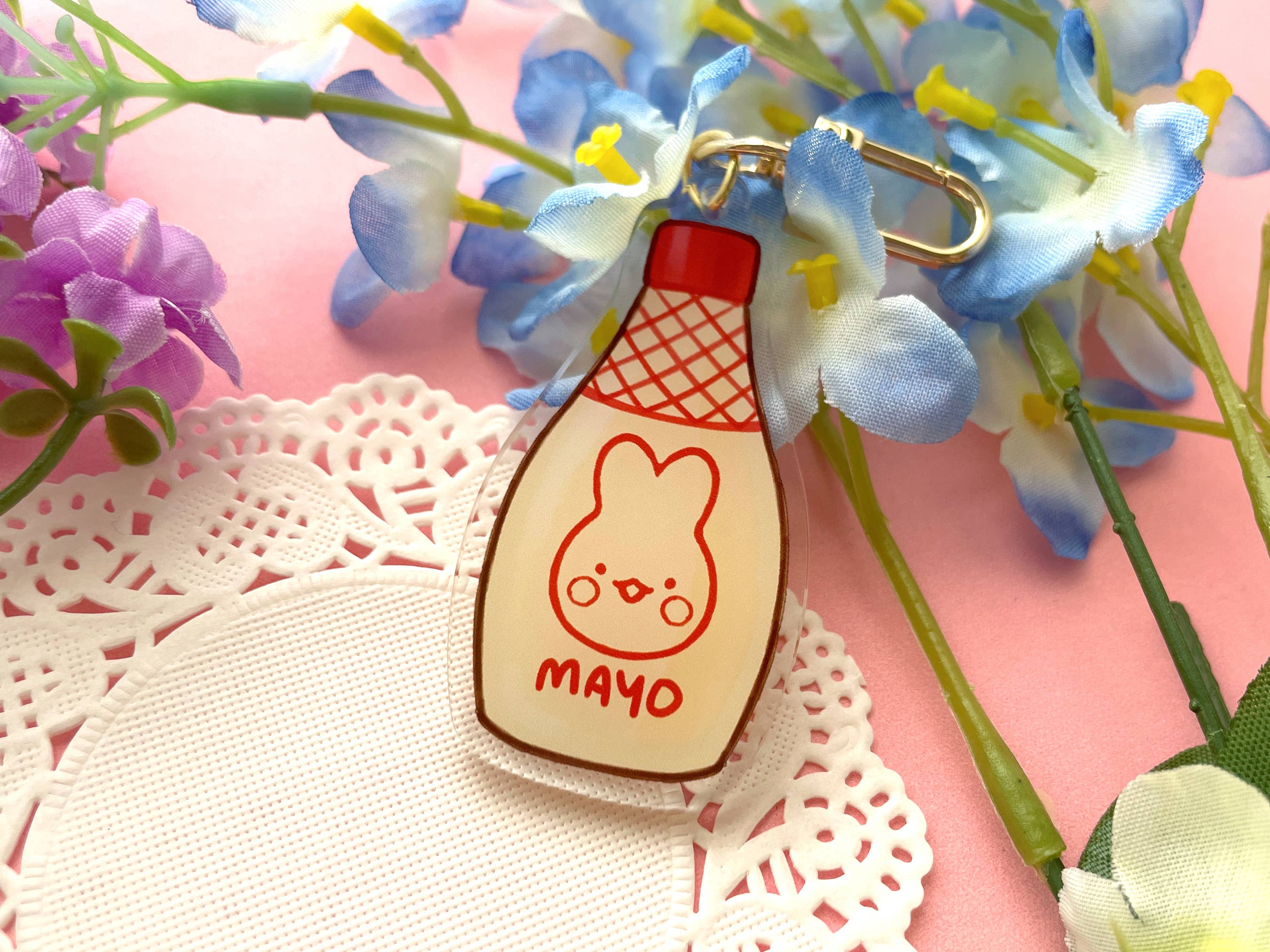 Lilimoon - Wholesale Keychain - Women's - Japanese Mayo Keychain Bag Charm Kawaii Food Snack Kewpie2
