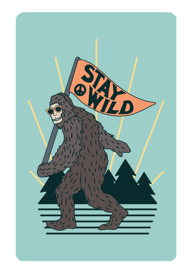 Snow Business USA - Wholesale Playing Cards - Stay Wild Sasquatch Playing Card Pack1