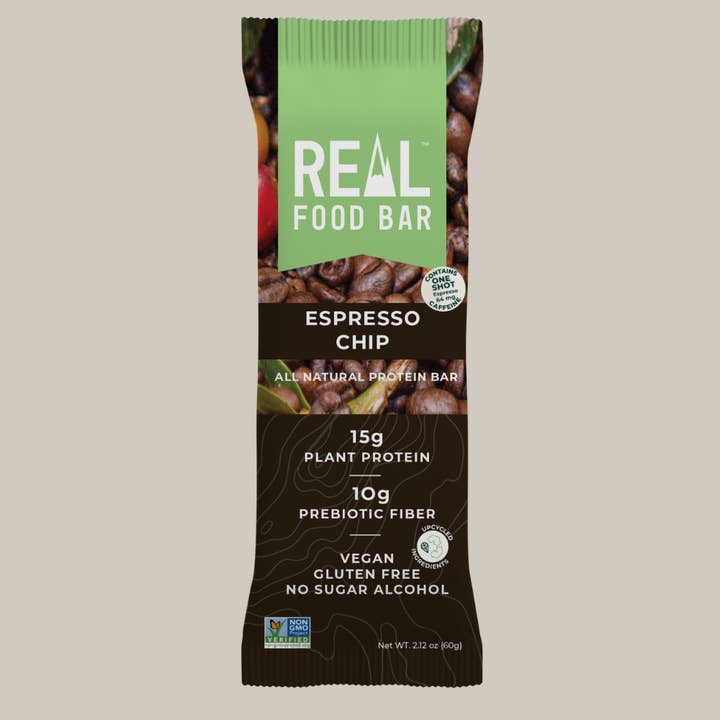 Real Food Bar - Wholesale Snack bar - Espresso Chip Protein Bar - 36 unit case pack (25.44 oz)2