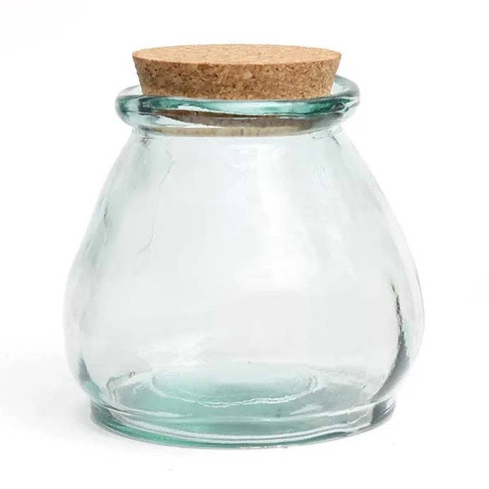 Il Vaso di Vetro Panciuto - Blu - S per la vendita all'ingrosso da parte di Bazar Bizar Living