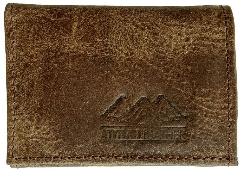 Atitlan Leather - Vente Portefeuille – homme - Portefeuille trifold artisanal en cuir4