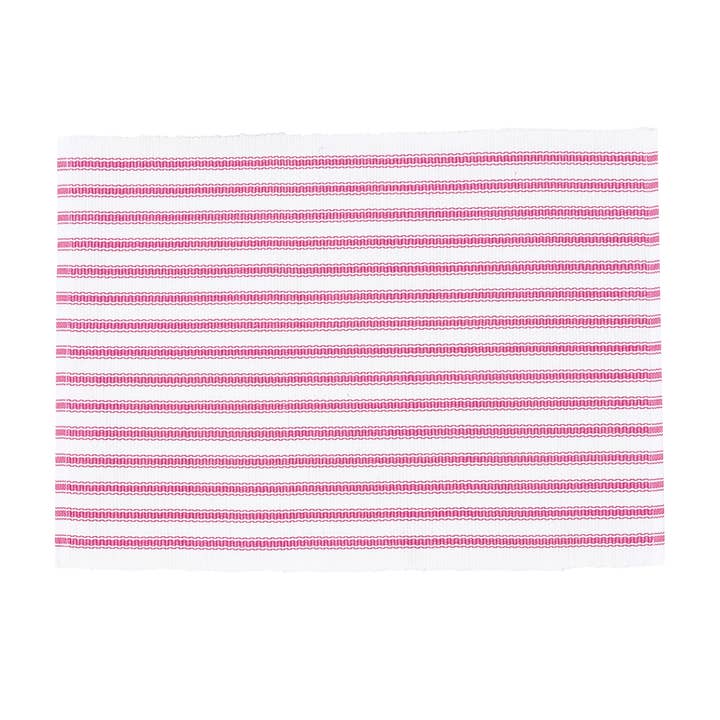 SALE Ticking Stripe Fuchsia Single Placemat for wholesale by C&F Home