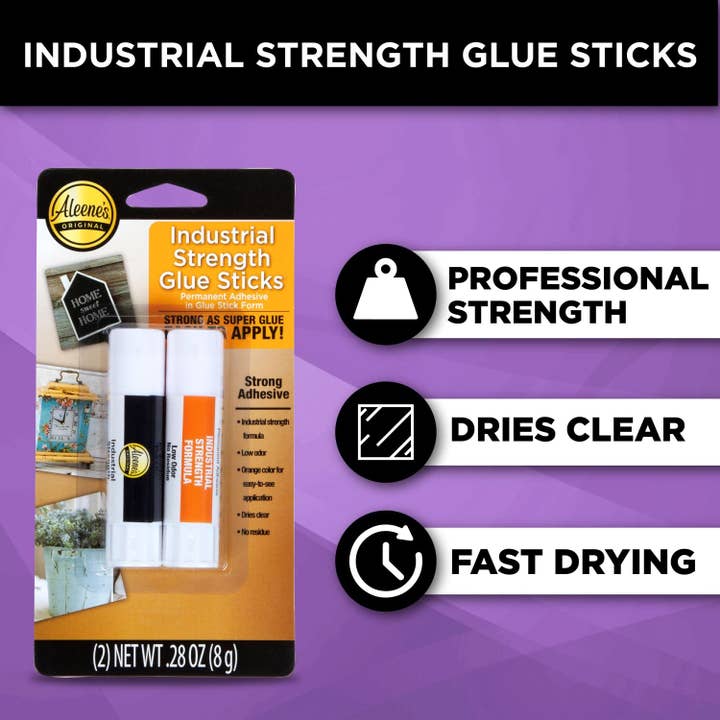 Ilovetocreate - Wholesale Glue - Aleenes Industrial Strength Glue Sticks .28 oz. 2 Pack2