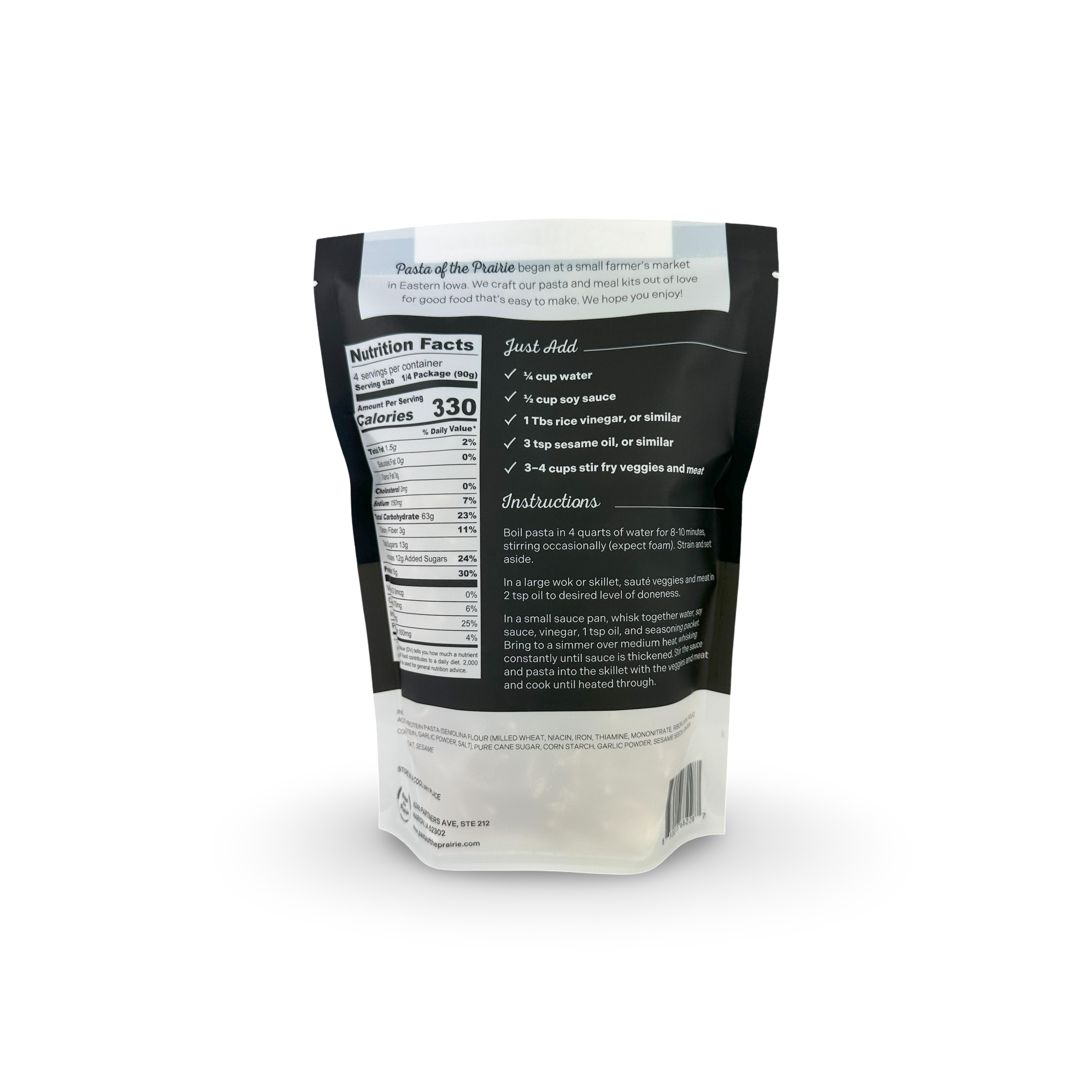 Pasta of the Prairie - Wholesale Pasta - Teriyaki Meal Kit with High Protein Pasta1