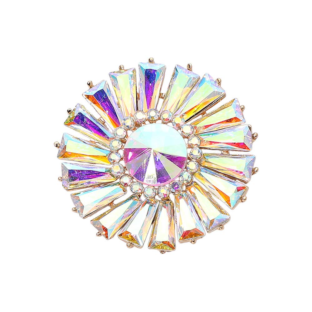 Sensibling Corp. - Wholesale Broche - Stralende Edelsteen Bloemen Speld Broche4