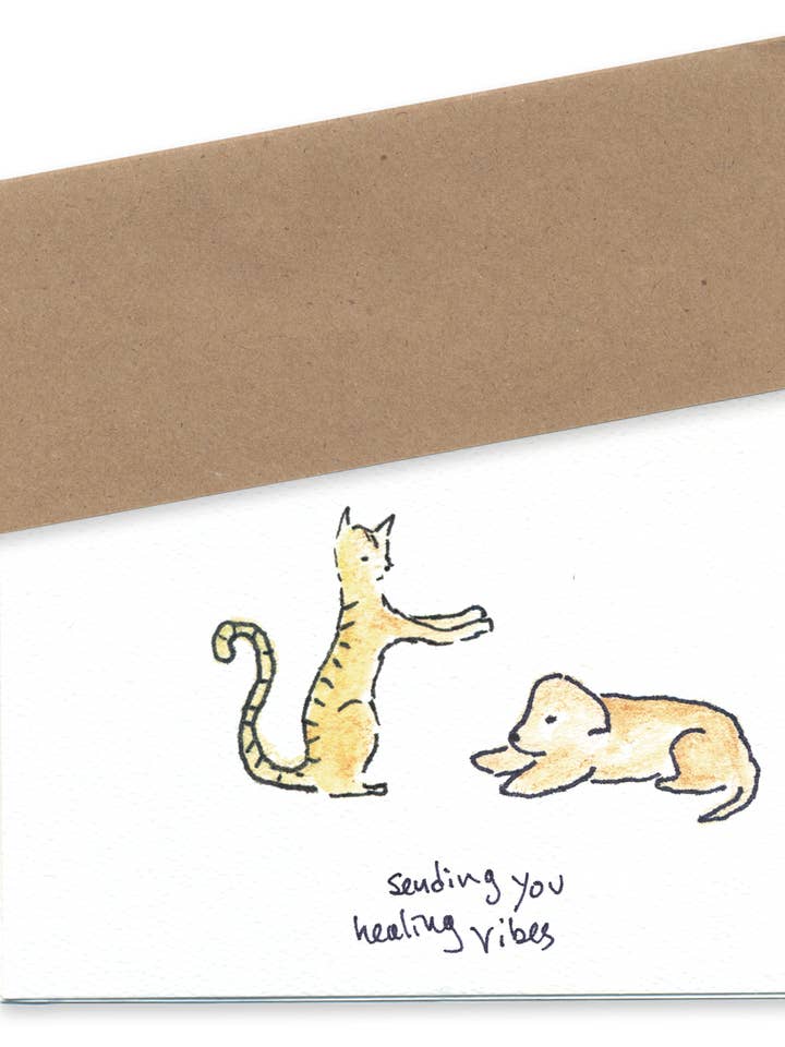 Sending You Healing Vibes for wholesale by Rosie’s Wonders Connection Cards