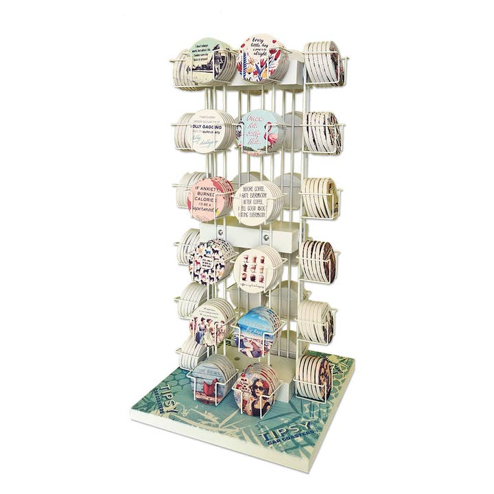 36 Posavasos Giratorios para Coche - DEBE AÑADIR 216 POSAVASOS PARA COCHE AL PEDIDO para venta al por mayor de Tipsy Coasters & Gifts