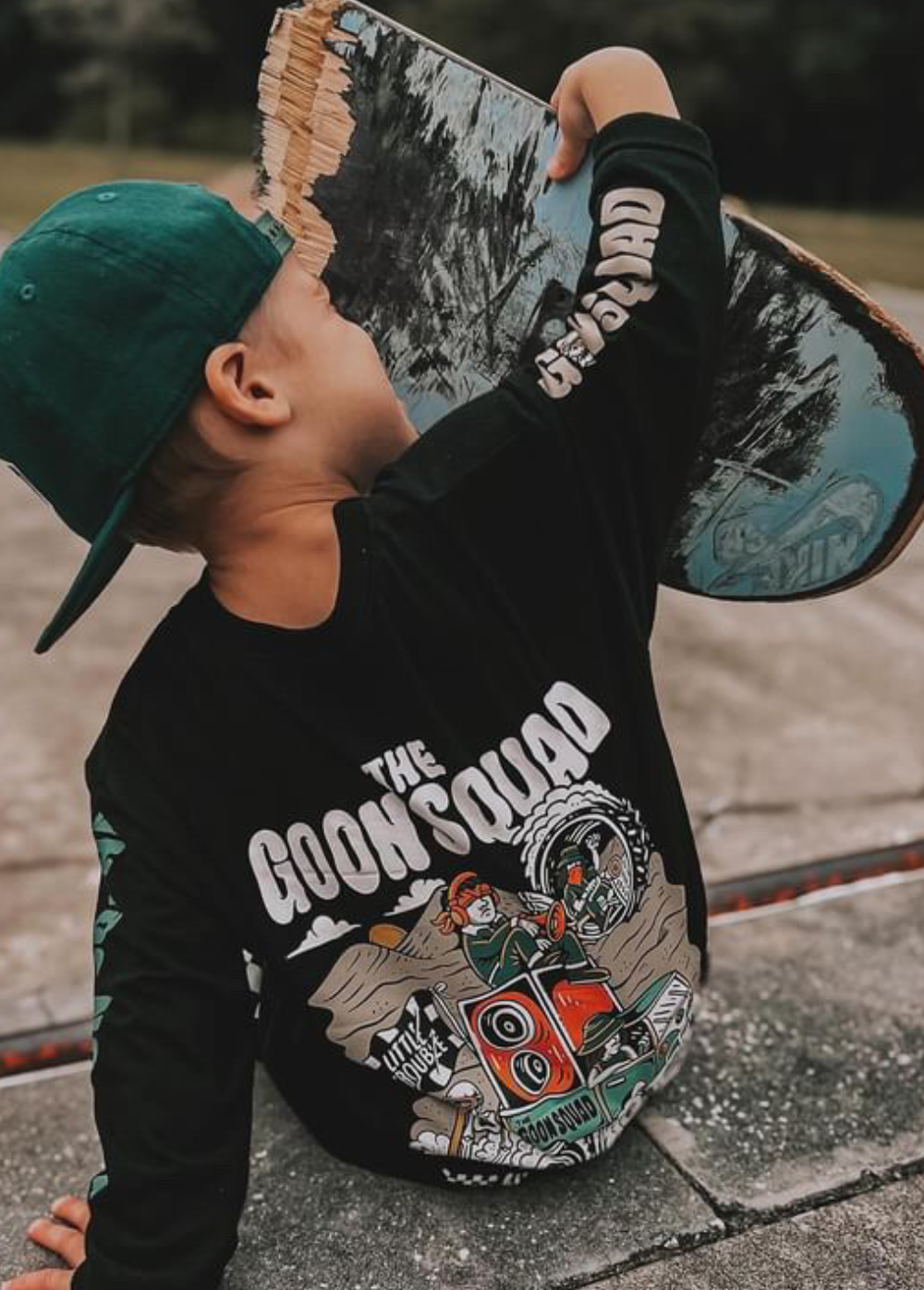 Little Trouble - Wholesale Screen Printed T-Shirt - Kids - Goon Squad Long Sleeve2
