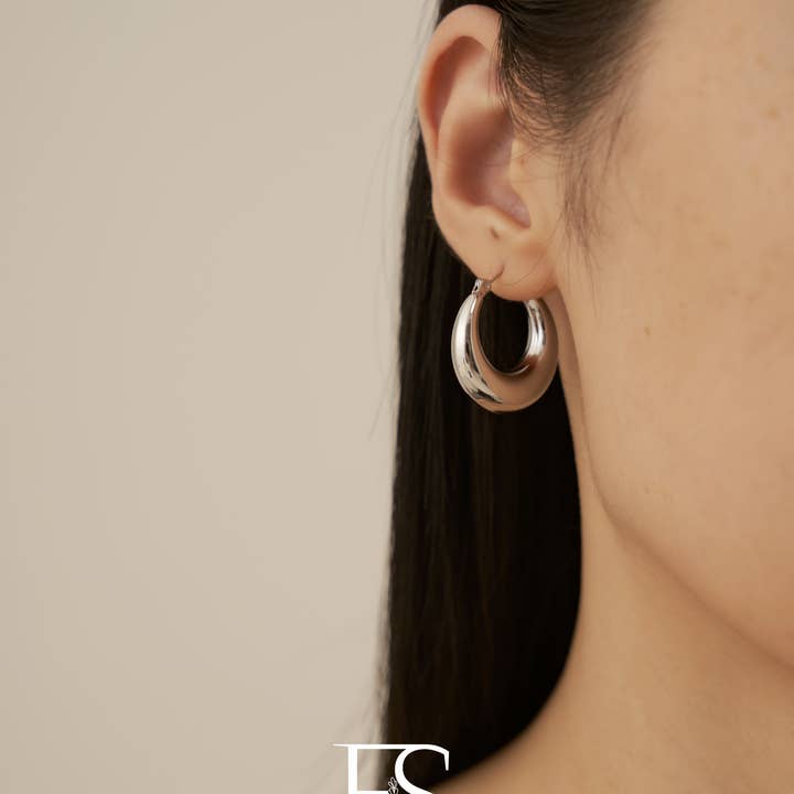 Furano Studio - Wholesale Dangle Earrings - 18k Gold Hoop Earrings; Dangle Drop Earring2