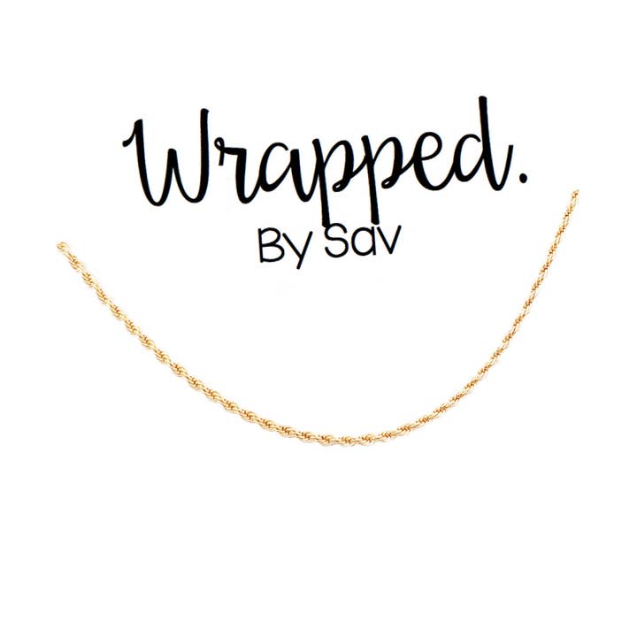Collier corde pour la vente par Wrapped. By Sav