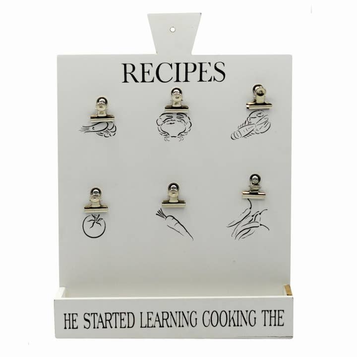 Hvidt Træ Notatbærer m/Hylde CM30x6,5h40 for engroshandel hos Vacchetti