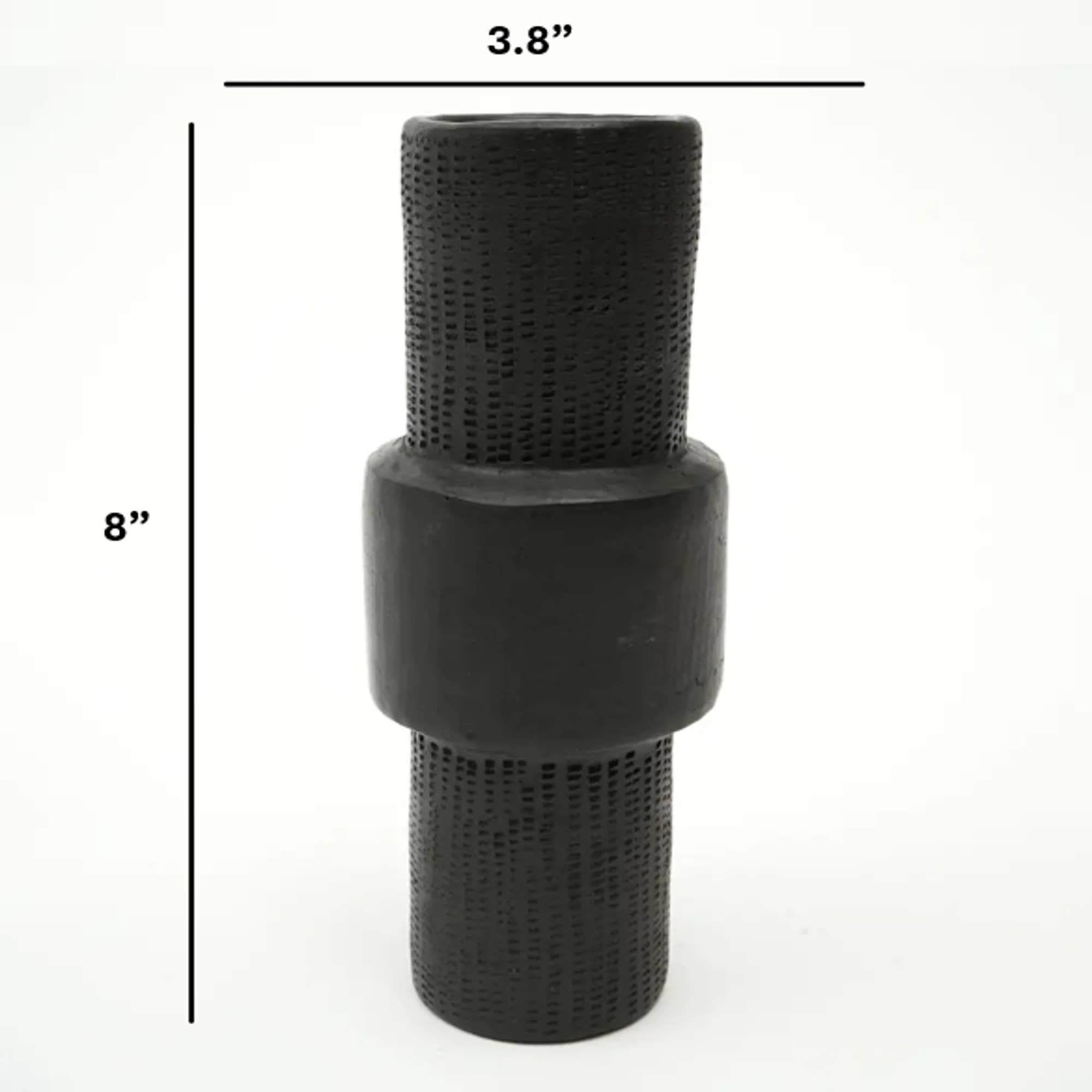 Black Home Decor Object | Longpi Pottery Decor Object | 8" for wholesale on Faire5