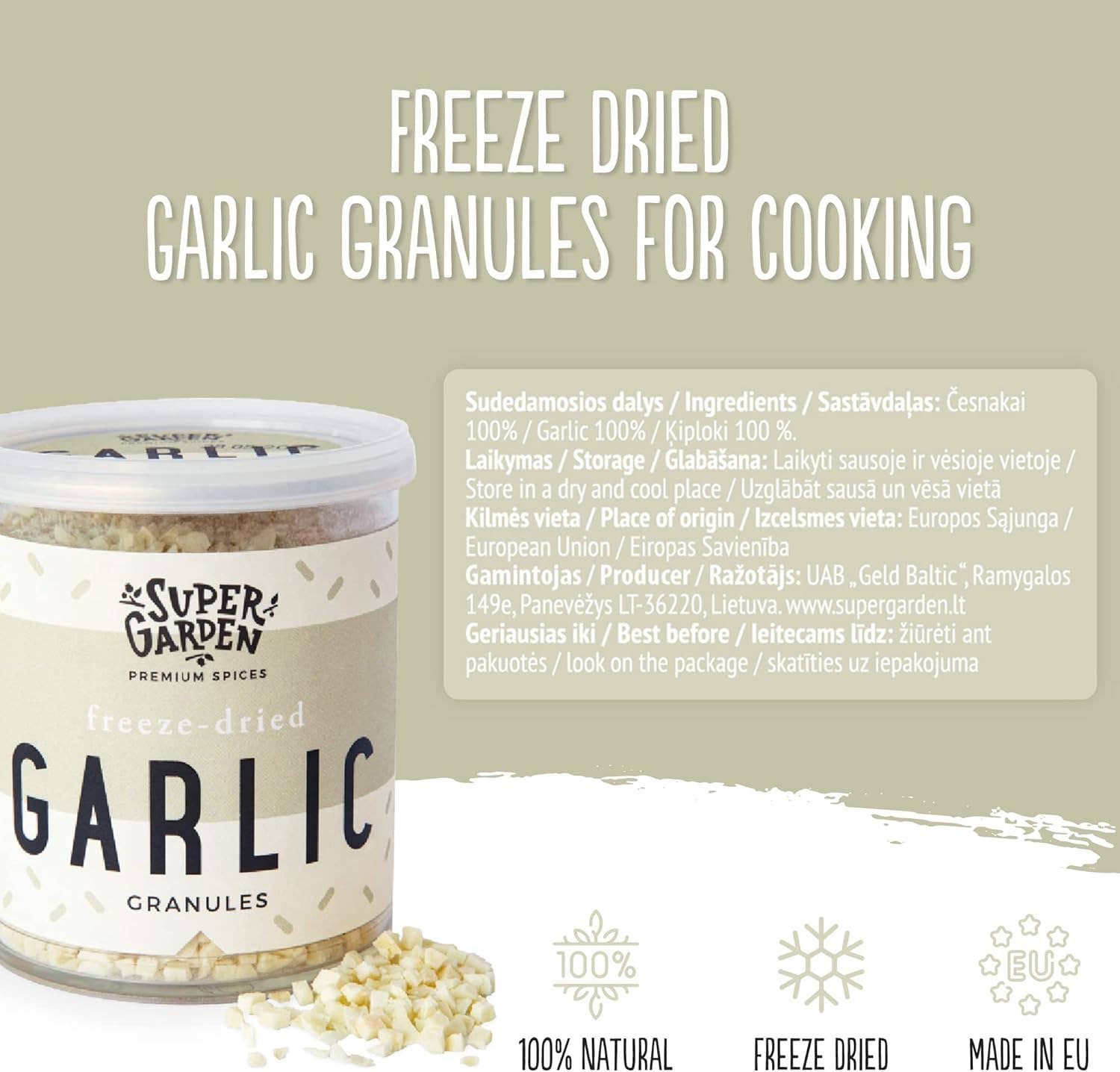 Super Garden - Wholesale Dried Spice - SUPER GARDEN freeze-dried  garlic2
