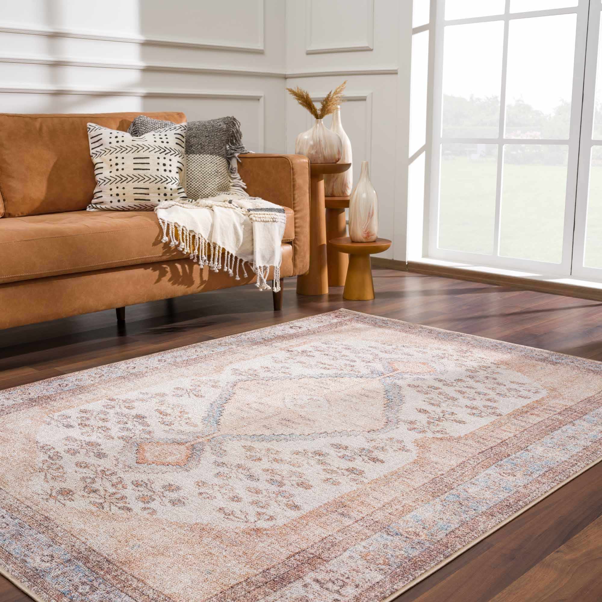 Hauteloom - Wholesale Area Rug - Analu Peach Washable Area Rug23
