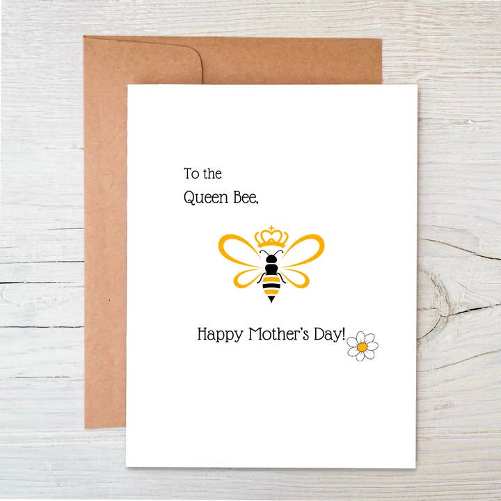 The Raven’s Edge Studio - Wholesale Mother's Day Card - Plantable Card | Mother’s Day Card | To the Queen Bee