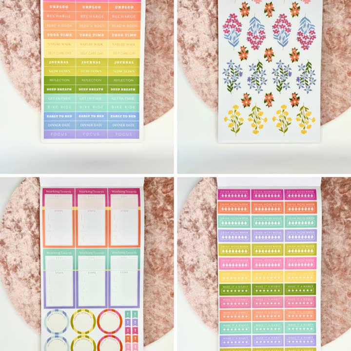 Sticker Book - Wellness Edit Planner Sticker 550 stickers for wholesale by The Fabulous Planner