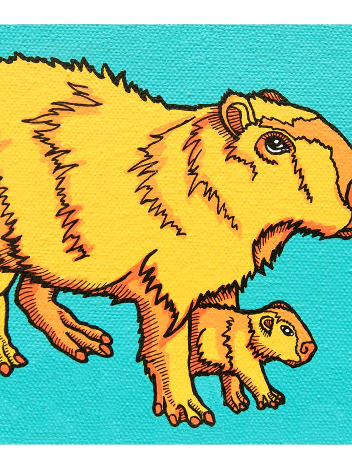 Captivating Capybara Art Print for wholesale by Pop Zoo