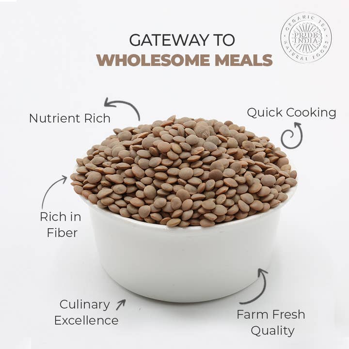 PRIDE INDIA BRANDS - Wholesale Beans - Whole Brown Crimson Masur Lentils4
