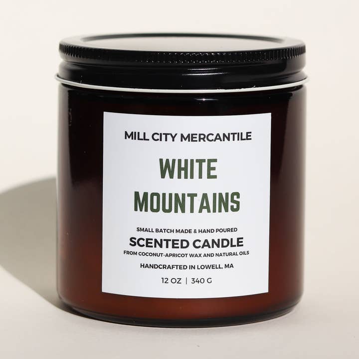 WHITE MOUNTAINS - CANDLES for wholesale by MILL CITY MERCANTILE