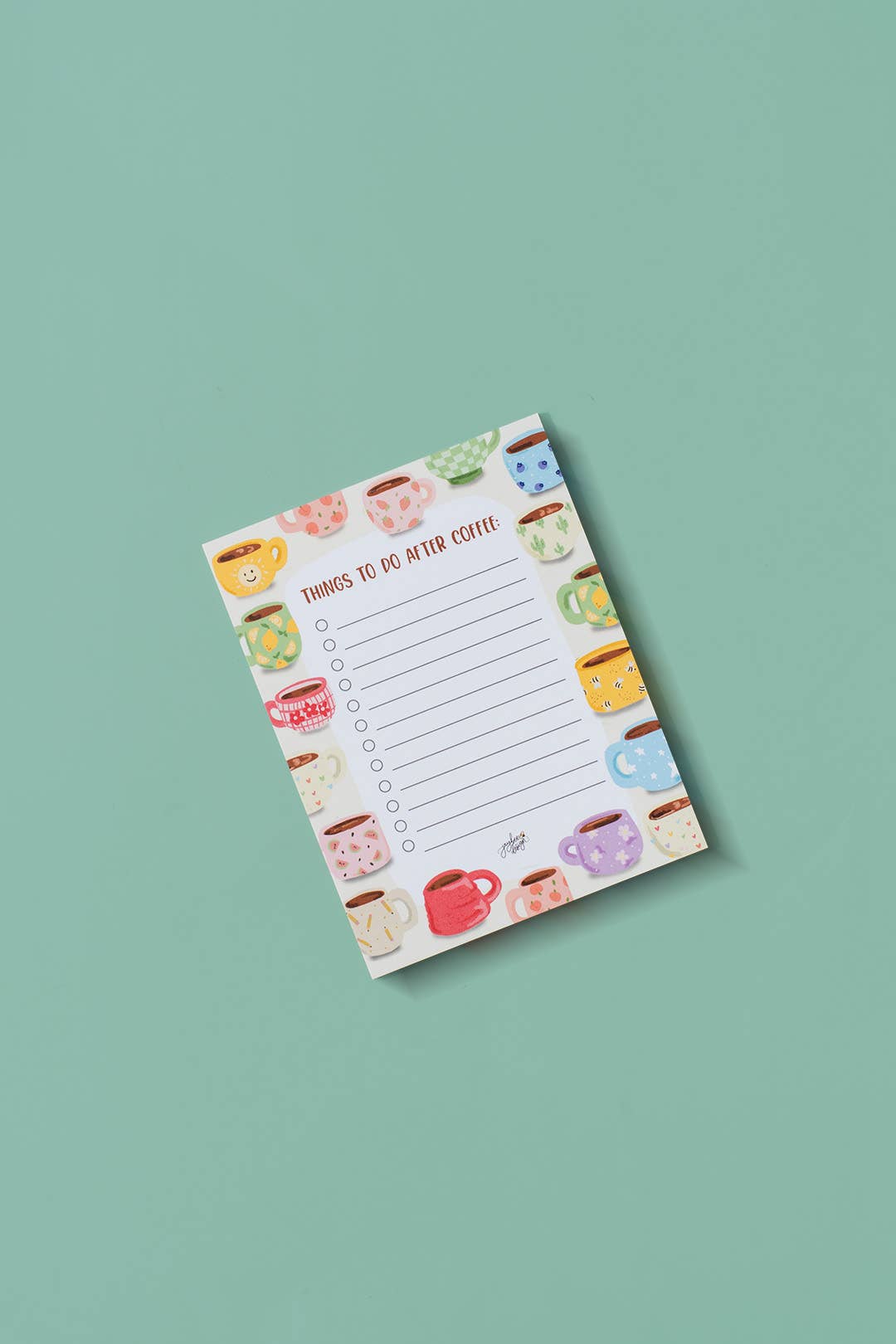 Jaybee Design - Vendita all'ingrosso Bloc notes - Cose da fare dopo il caffè - Blocco note1