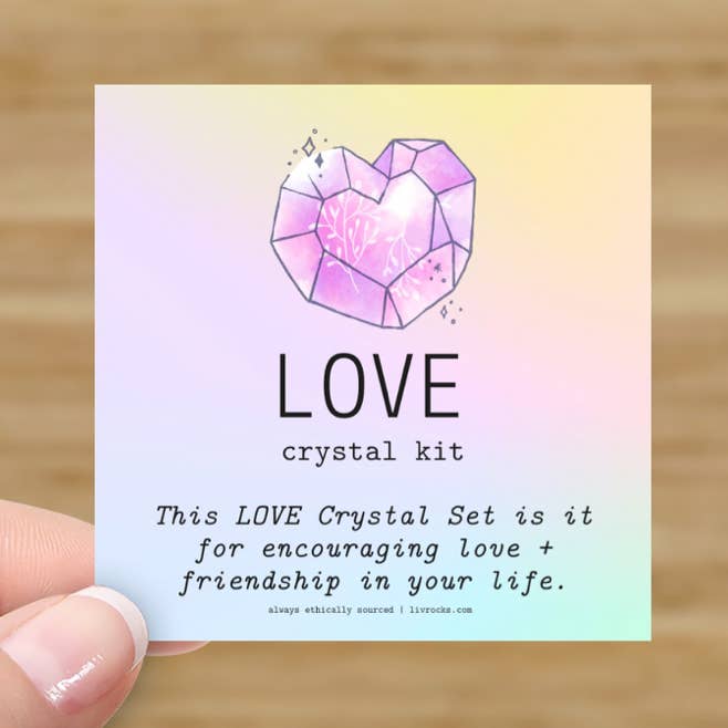 Liv Rocks - Wholesale Spiritual Stone/Crystal - LOVE Crystal Kit | Love + Friendship Crystal Gift Sets