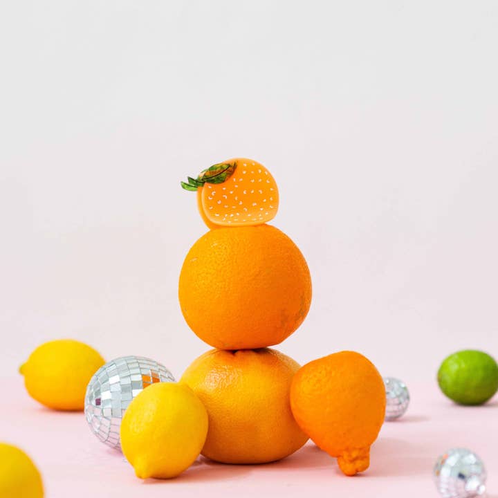 Jenny Lemons - Wholesale Hair Clip - Women's - Midi Orange Hair Claw Clip6