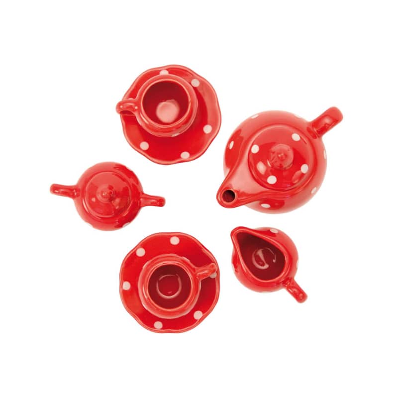 Speedy Monkey - Wholesale Toy Set - Kids - Suitcase - Tea Party Ceramic Set The Big Family - Moulin Roty3