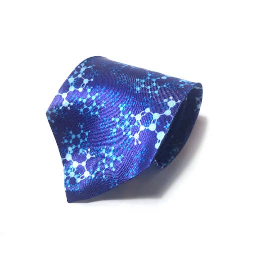 Blue Caffeine Necktie for wholesale by Vivid Biology