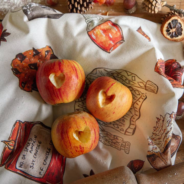 CAROFROMWOODLAND - Wholesale Tea Towel - Les Favoris d'Automne tea towel1