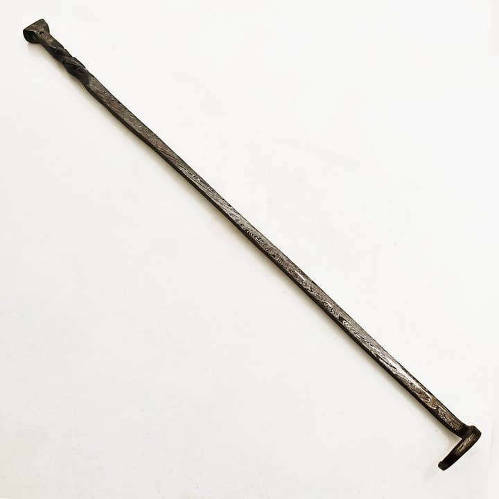 Ruddock Bros - Wholesale Outdoor Grill Tools - Ruddock Bros - 20" Pigtail Meat Flipper - Damascus Steel