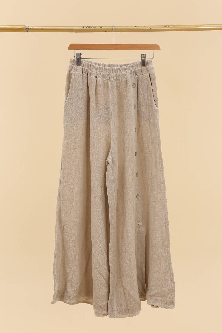 LÉA & LUC - Wholesale Pants - Women's - Trousers in 50% cotton 50% linen REF. 800717