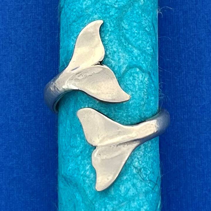 Basic Spirit - Vente Anneau/bague à empiler - Bague ajustable Whale Tail0