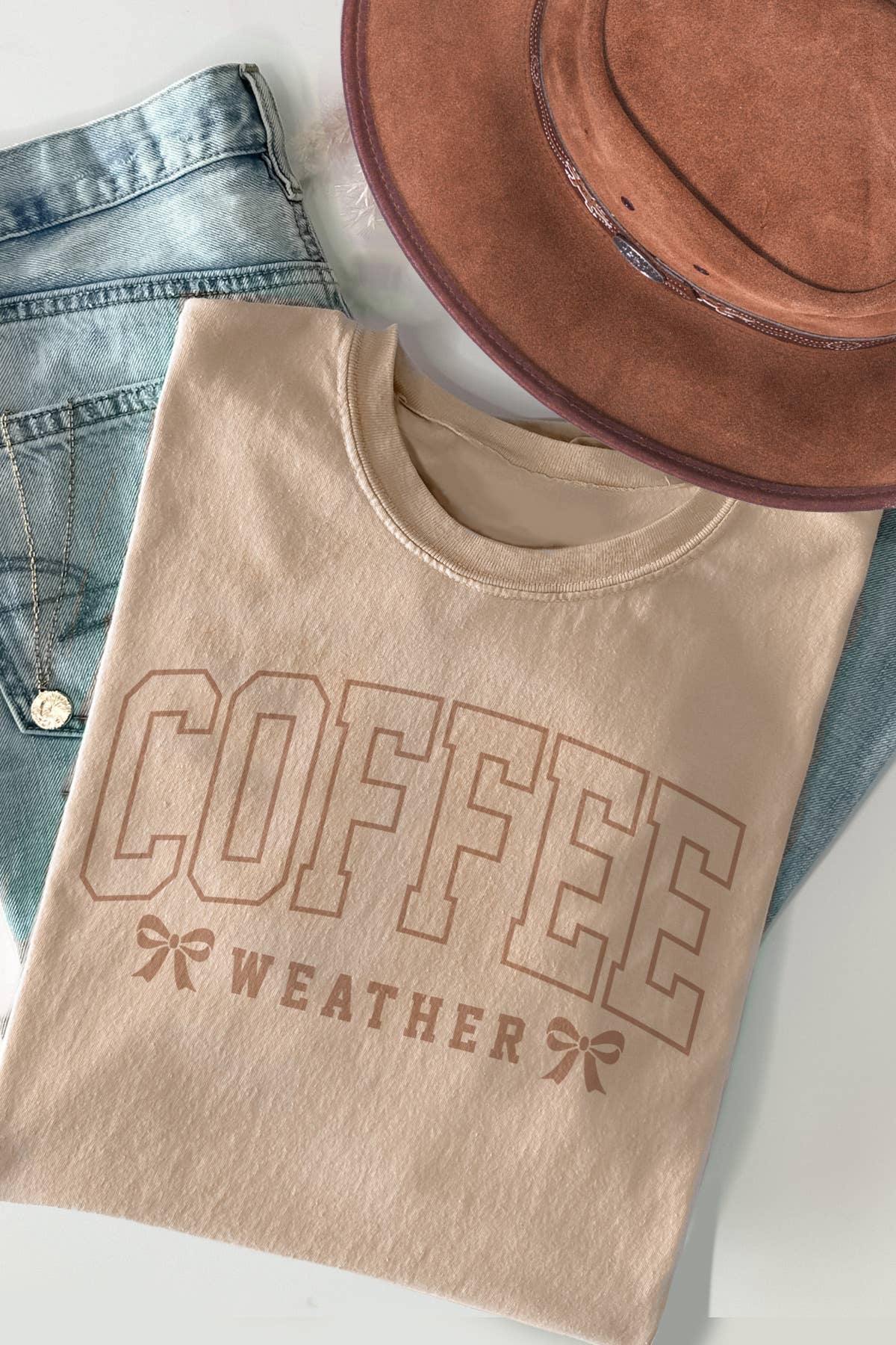 Amused by Blue - Wholesale Screen Printed T-Shirt - Women's - Women Coffee Graphic Print Short Sleeve Loose Top8