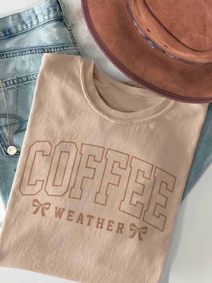 Amused by Blue - Wholesale Screen Printed T-Shirt - Women's - Women Coffee Graphic Print Short Sleeve Loose Top8