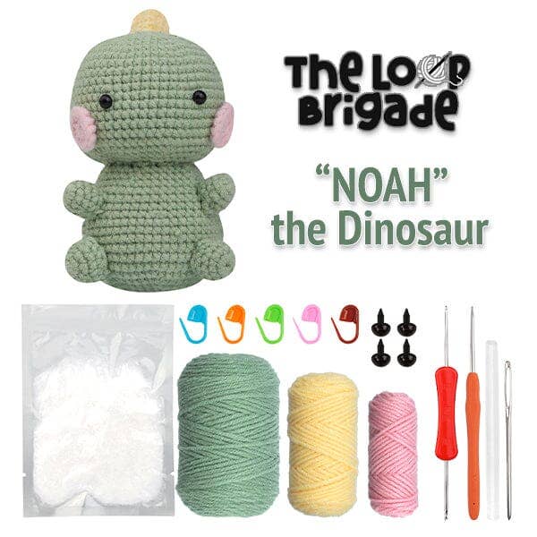 Showcase - Wholesale DIY Craft Kit - The LOOP Brigade: DIY Mini Crochet Plush Toy Complete Kit For Beginners - Noah the Dinosaur3