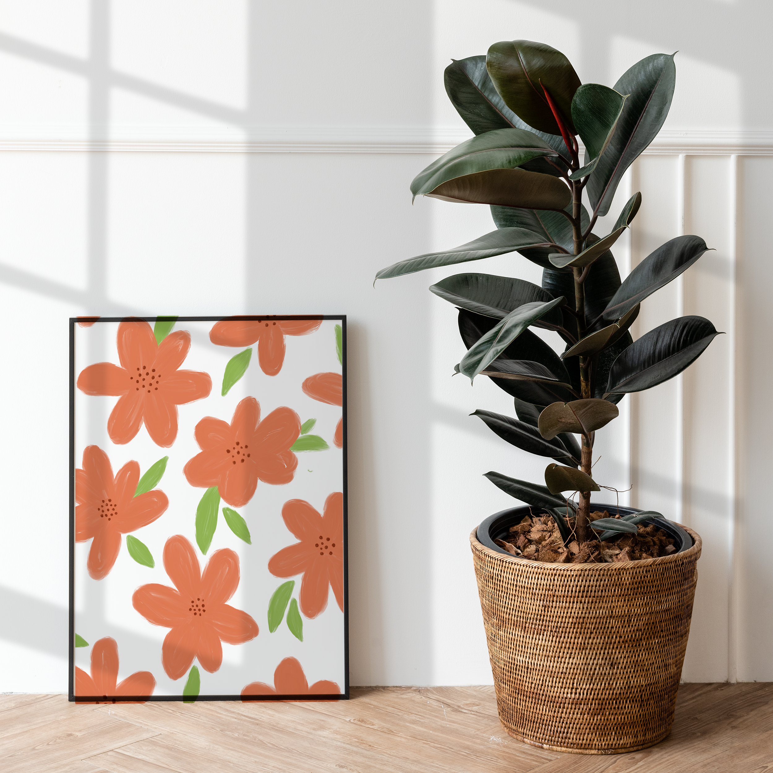 Purcell-Green Studios – wholesale Art print – Illustrated Floral Wall Print1